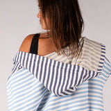 Navy Zip-Up Surf Poncho