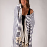 Navy XL Turkish Towel