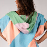Candy Zip-Up Surf Poncho