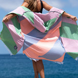 Candy Zip-Up Surf Poncho