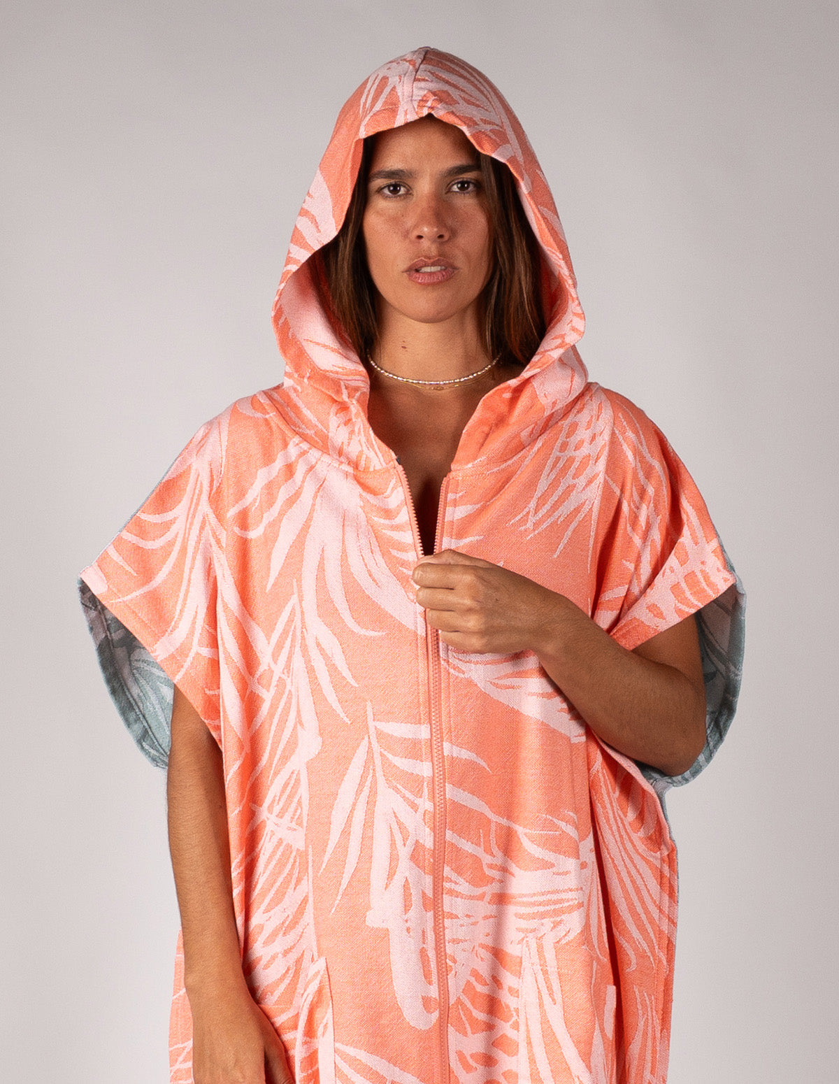 Women's Zip-Up Surf Poncho – Jungla | Ánima Women's Surf – ánima