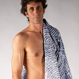 Ondas Océano Hoodie Poncho L