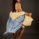 Palm Apricot Surfponcho mit komplettem Frontreißverschluss