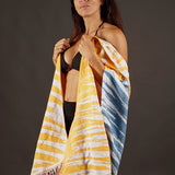Palm Apricot Surfponcho mit komplettem Frontreißverschluss