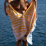 Palm Apricot Surfponcho mit komplettem Frontreißverschluss